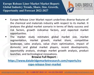 europe release liner market market report global