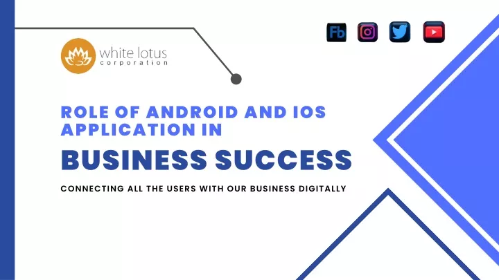 role of android and ios application in business