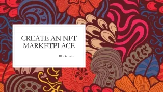 create an nft marketplace