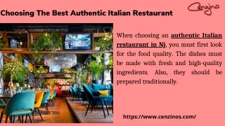 choosing the best authentic italian restaurant