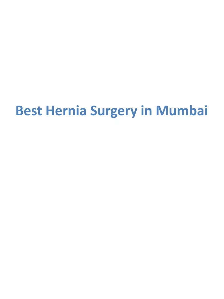 best hernia surgery in mumbai