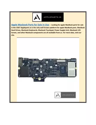 Apple Macbook Parts for Sale in Usa  Appleparts.io