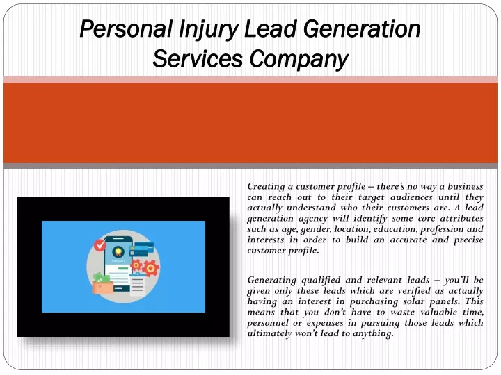 personal injury lead generation services company