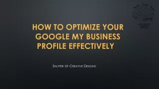 How to Optimize Your Google My Business Profile