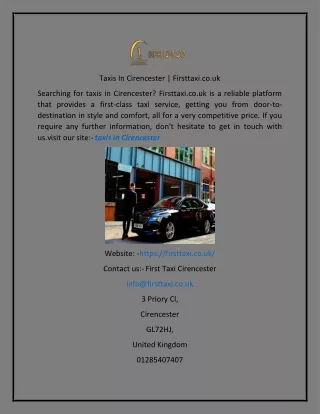 taxis in cirencester firsttaxi co uk