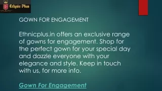 gown for engagement