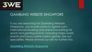 gambling website singapore