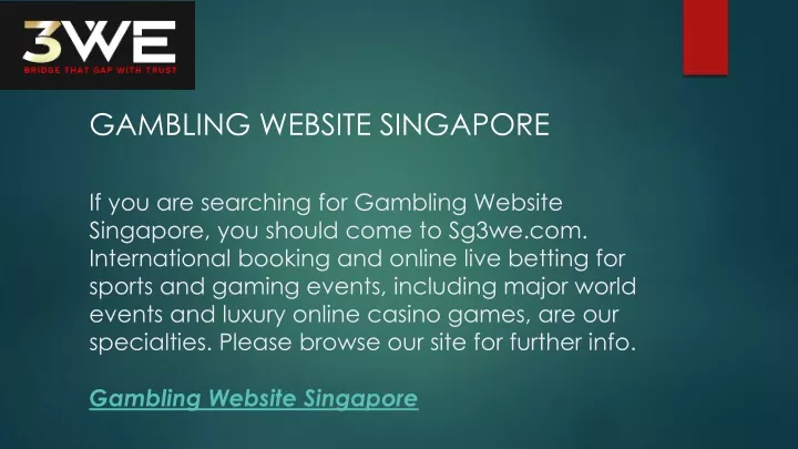 gambling website singapore