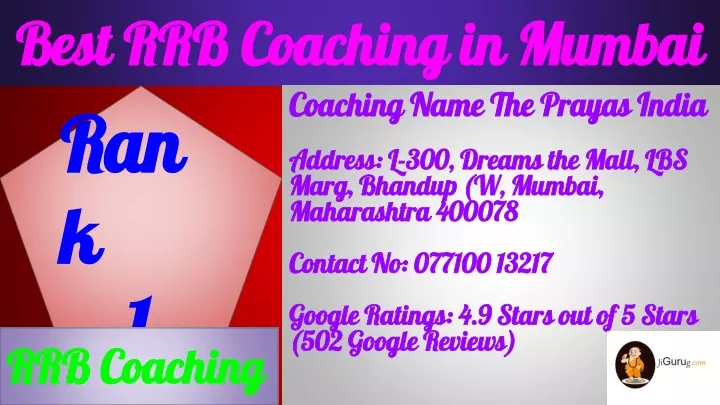 best rrb coaching in mumbai