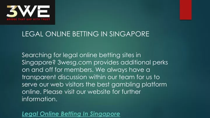 legal online betting in singapore