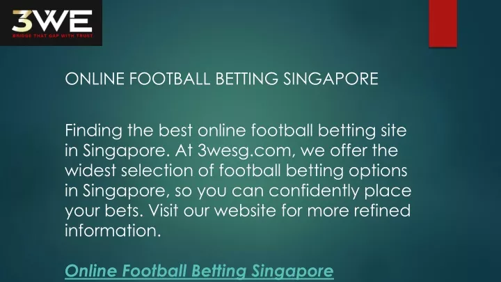 online football betting singapore