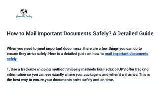 how-to-mail-important-documents-safely-a-detailed-guide
