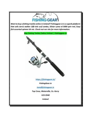 Buy Fishing Tackle Online Ireland  Fishinggear.ie