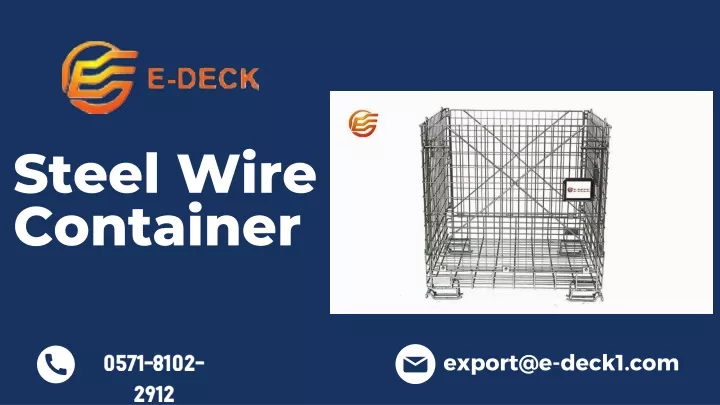 steel wire container