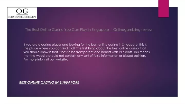 the best online casino you can play in singapore onlinegambling review