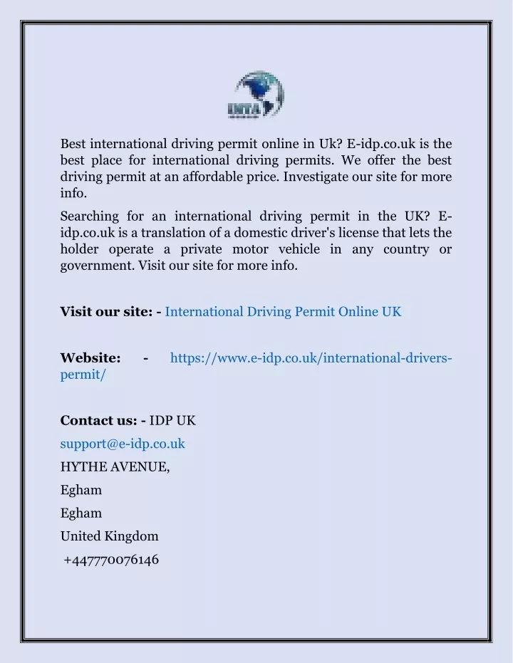 best international driving permit online
