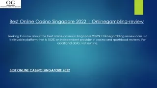 best online casino singapore 2022 onlinegambling review