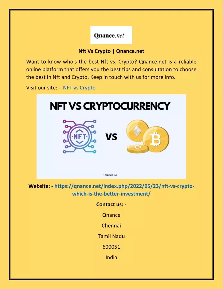 nft vs crypto qnance net