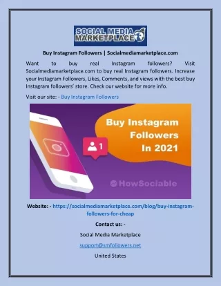 buy instagram followers socialmediamarketplace com