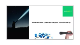 WINTER WEATHER ESSENTIALS EVERYONE SHOULD STOCK UP.