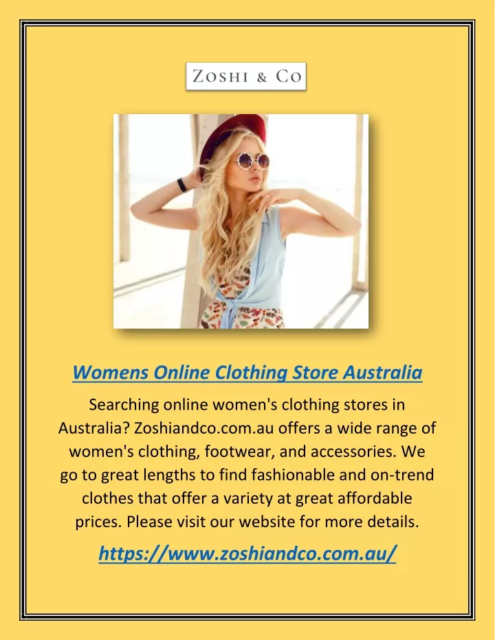 womens online clothing store australia