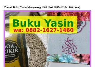 contoh buku yasin mengenang 1000 hari 0882 1627
