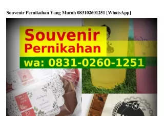 souvenir pernikahan yang murah 083102601251