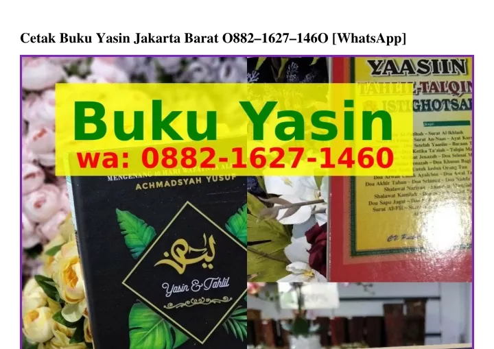 cetak buku yasin jakarta barat o882 1627 146o