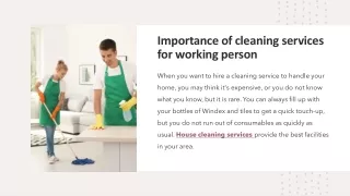 House cleaning services