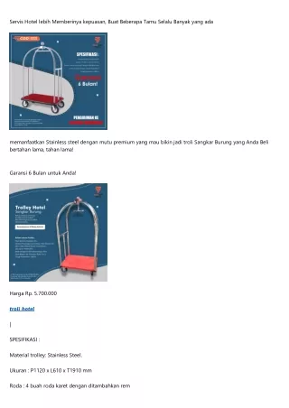 servis hotel lebih memberinya kepuasan buat