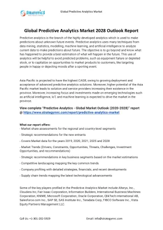 global predictive analytics market
