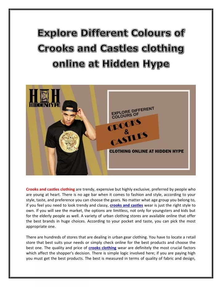 crooks and castles clothing are trendy expensive