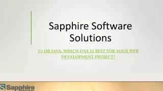 sapphire software solutions
