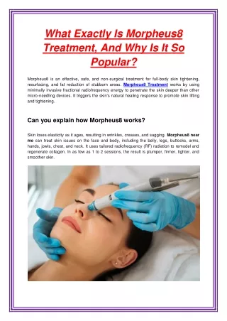 What Exactly Is Morpheus8 Treatment, And Why Is It So Popular (1)
