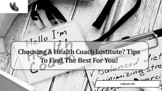 Best Health Coach Certification