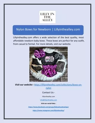 nylon bows for newborn