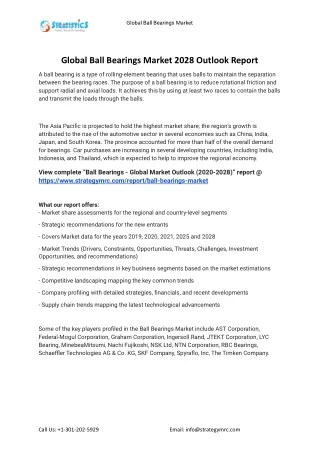 global ball bearings market