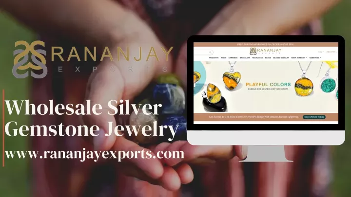 wholesale silver gemstone jewelry