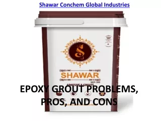 epoxy grout problems pros and cons