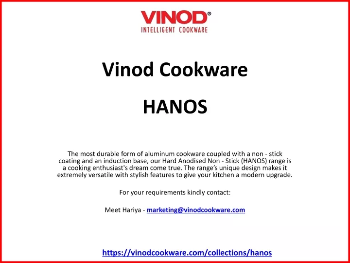 vinod cookware