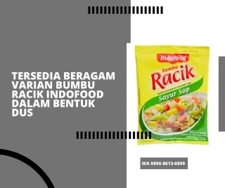 tersedia beragam varian bumbu racik indofood