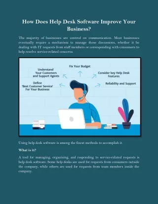how does help desk software improve your business