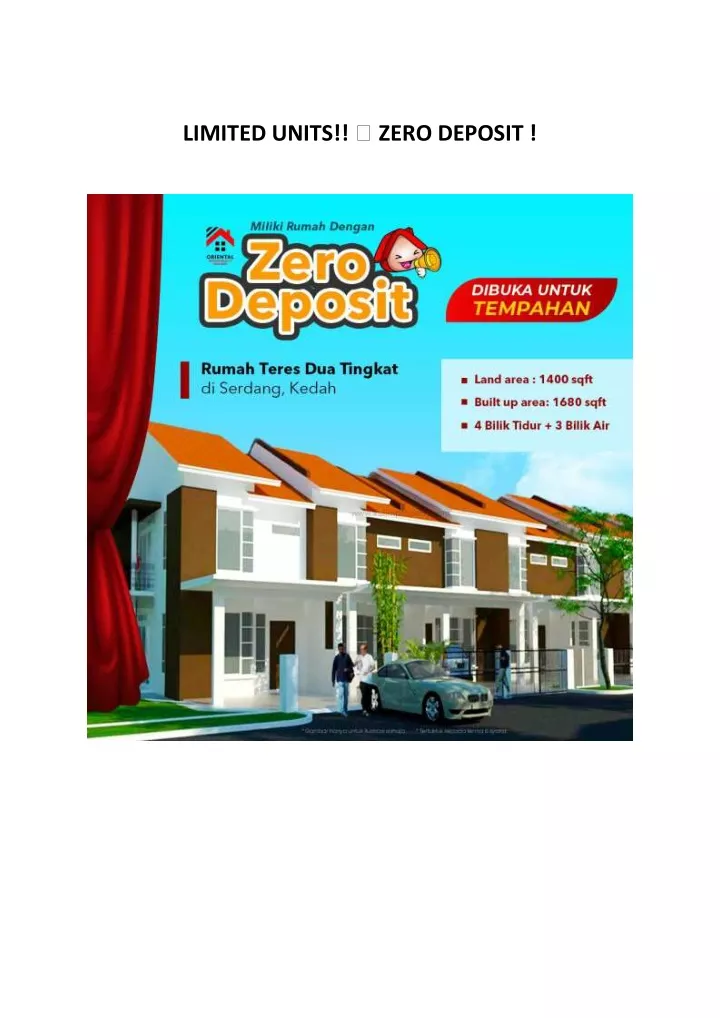 zero deposit