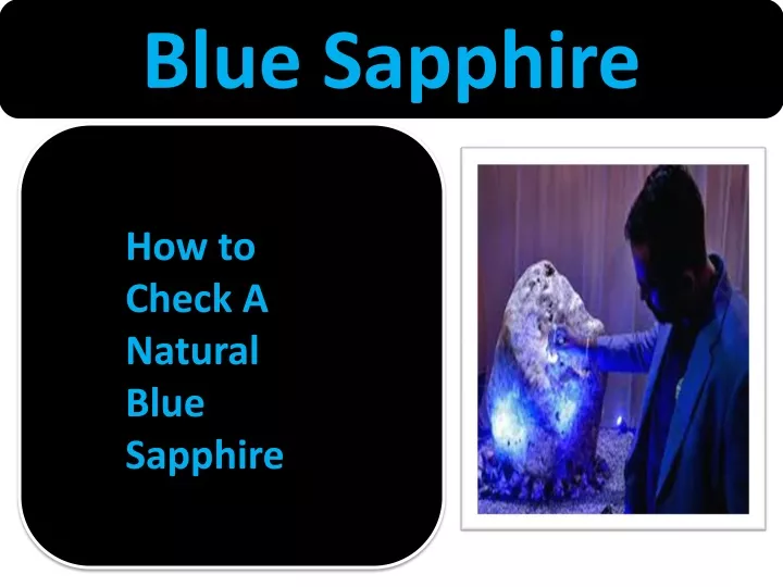 blue sapphire