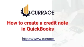 How to create a credit note in QuickBooks