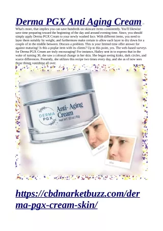 derma pgx anti aging cream what s more that