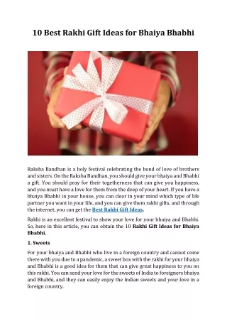10 best rakhi gift ideas for bhaiya bhabhi