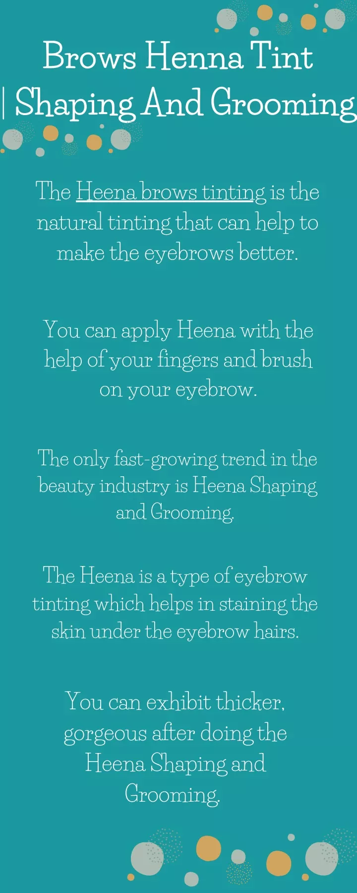 brows henna tint shaping and grooming