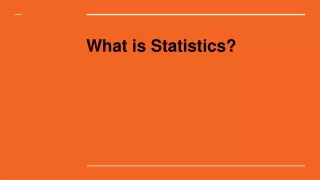 what is statistics