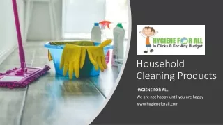 household cleaning products